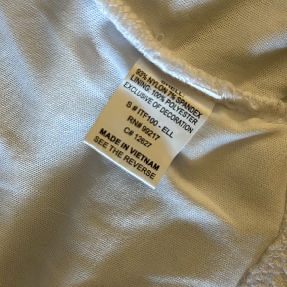 Moa Moa White Camisole Top with Delicate Lace - Picture 7 of 10